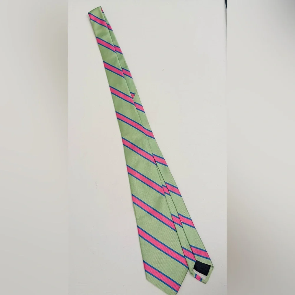 Brooks Brothers Green and Pink Kids Tie